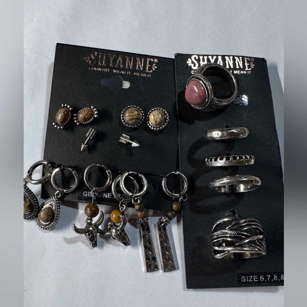 Shyanne Silver and Tan Jewelry Collection